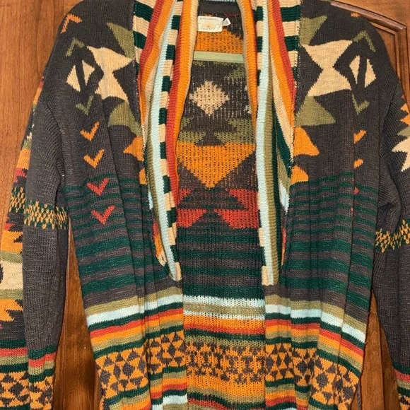 Faherty Paloma Duster Cardigan Yellowtail Knit Long Sweater Small - Picture 3 of 8